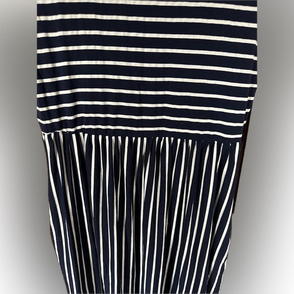 Navy Striped Midi Dress - Picture 2 of 5